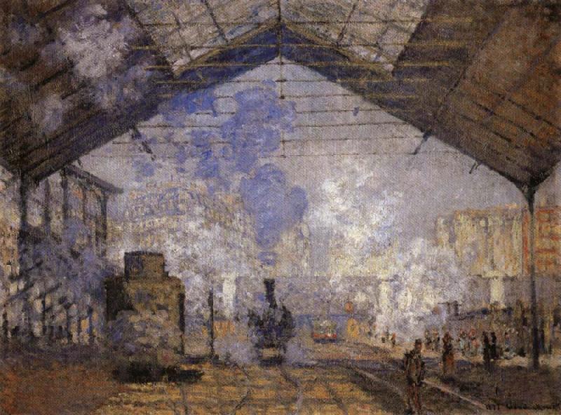 Claude Monet Saint-Lazare Station oil painting image